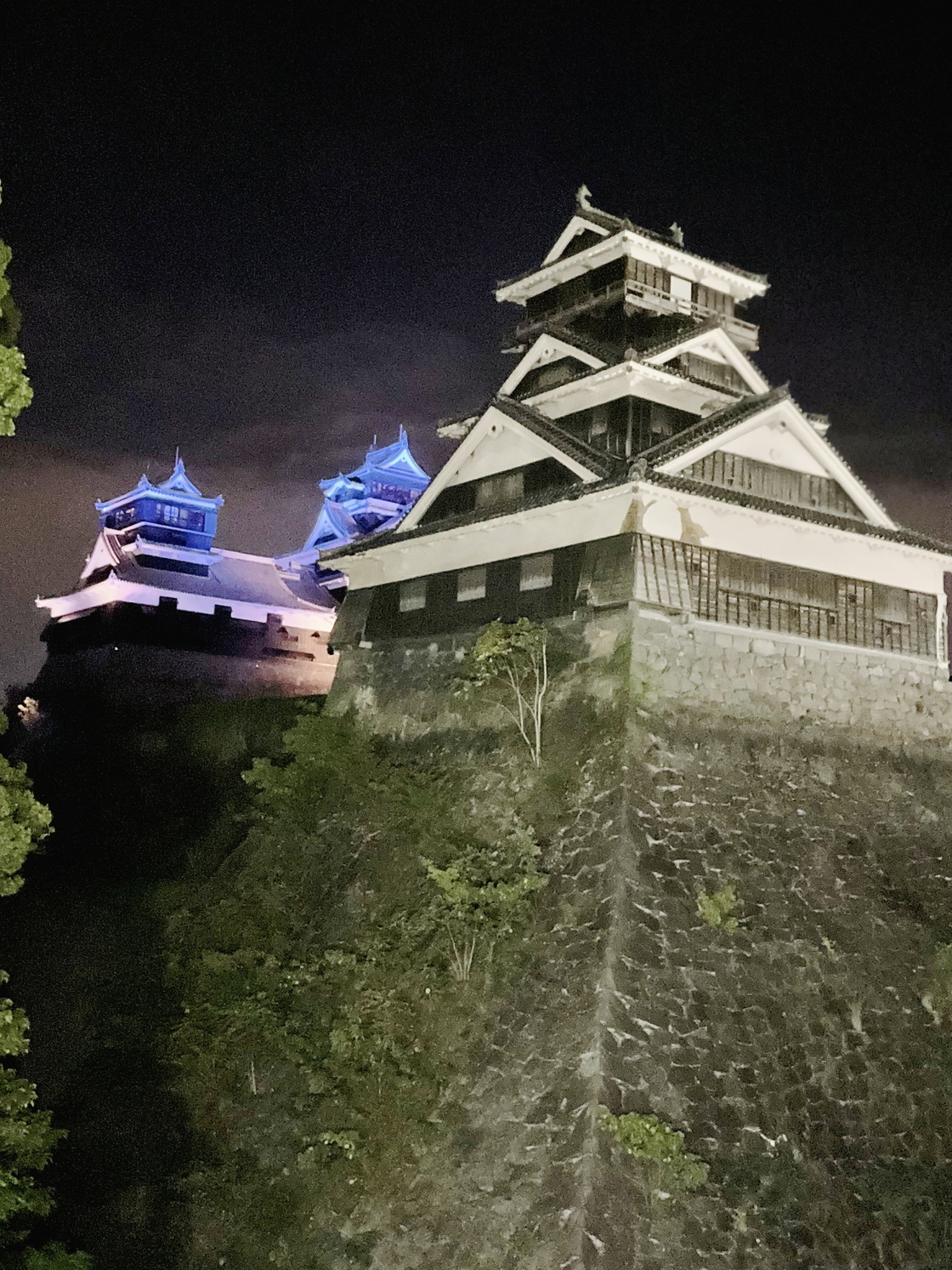 熊本城のライトアップ(2022年9月23日)