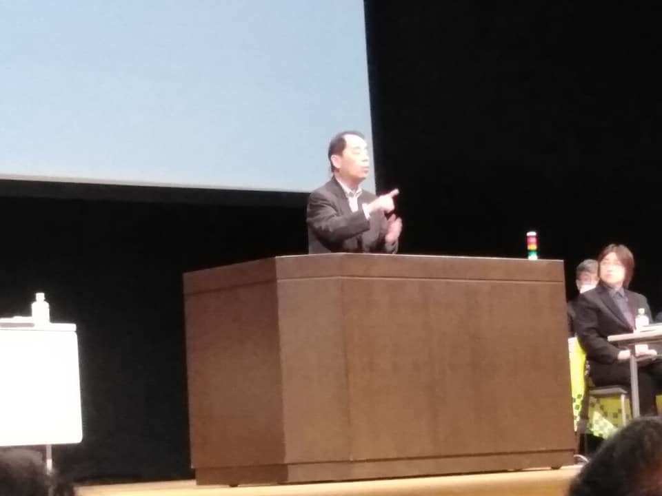石野富志三郎全日本ろうあ連盟理事長の挨拶