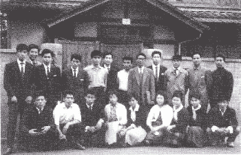 昭和37年4月23日 青年部創設第1回総会に集まった部員