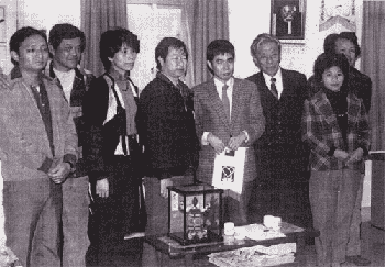 昭和60年1月2日～5日 初の海外旅行。台北ろうあ協会会長らと。