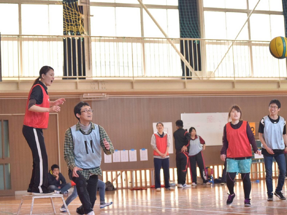 ２０１９年３月２６日土曜日、熊本聾学校体育館にて、ポートボールを行いました。小学生から大人まで４０&nbsp;名の参加がありました。