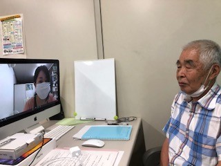 リモートによるＫＤＦ（熊本障害者フォーラム）総会の様子