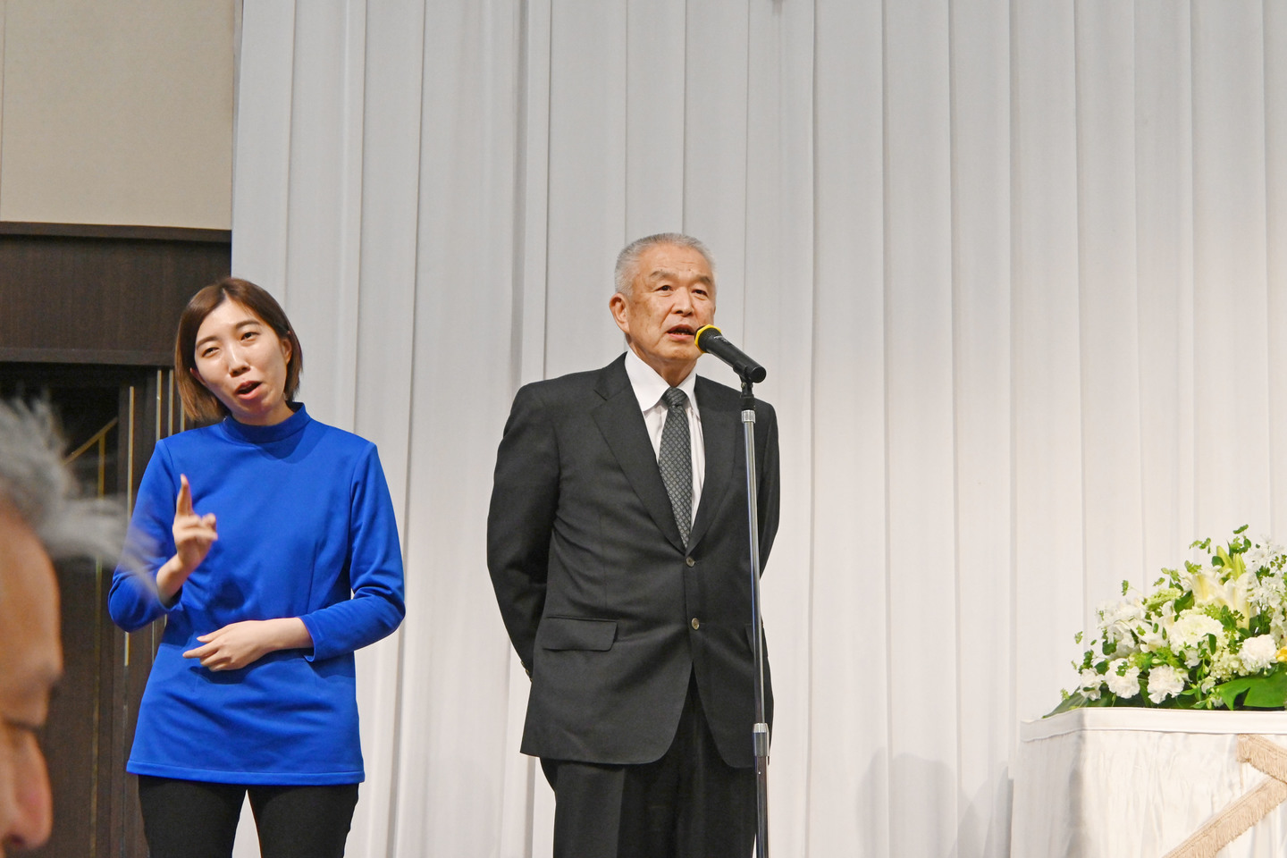 親族代表あいさつ　松永敏（さとし）様