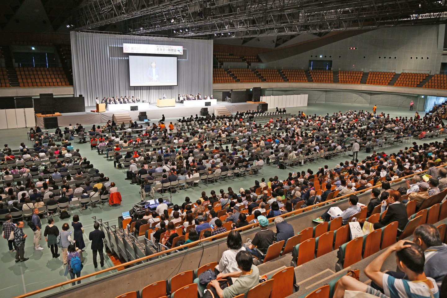 全国ろうあ者大会会場の様子