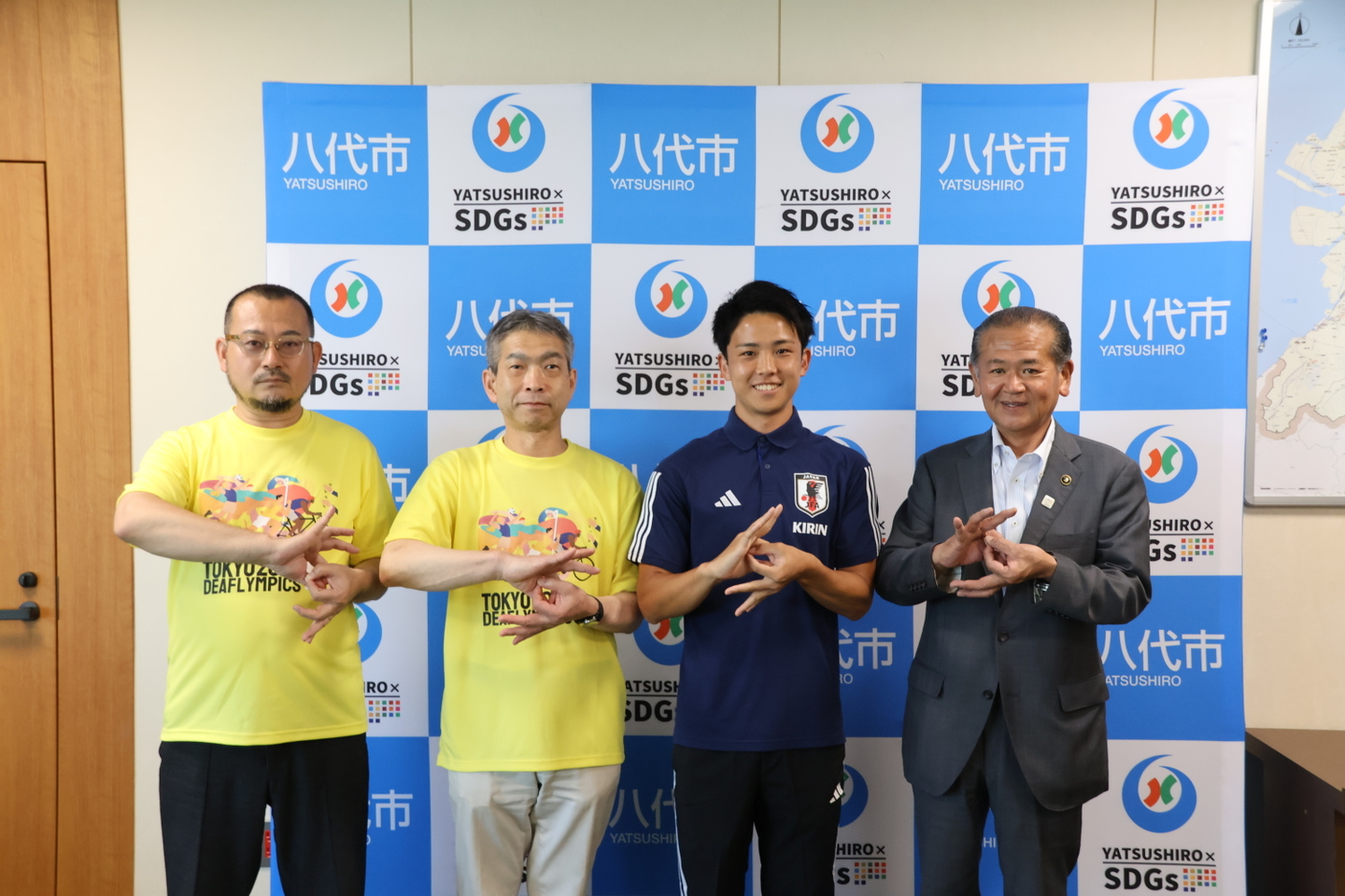 八代市長表敬訪問（７月１７日　八代市役所）※八代市は湯野 琉世選手の出身地です♪